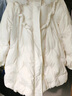森女部落原創(chuàng  )甜美風(fēng)狐耳連帽蝴蝶結羽絨服冬2024新款秋冬女裝 米白色（單件） 單件 S 曬單實(shí)拍圖