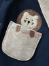 戴維貝拉（DAVE＆BELLA）嬰幼兒睡衣加絨男寶爬服0-6個(gè)月寶寶衣服冬裝新款幼童連體衣 藏青色【現貨】 80cm （建議身高73-80cm） 曬單實(shí)拍圖