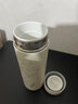 全陶瓷內膽保溫杯非涂層茶水分離杯桌面辦公水杯子便捷戶(hù)外車(chē)載杯 儒雅白380ml 曬單實(shí)拍圖