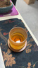 瓷牌茗茶具 創(chuàng)意玻璃水杯家用耐熱泡茶杯旋轉(zhuǎn)解壓高檔啤酒杯可樂杯杯子 旋轉(zhuǎn)《豎紋》解壓杯帶圓竹墊 曬單實拍圖