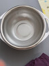 識易不銹鋼瀝水籃洗菜盆雙層塑料廚房神器家用網(wǎng)篩水果洗米篩淘米籃子 小號白-雙層瀝水籃 曬單實(shí)拍圖