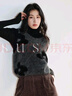 束皙束SUSHE 馬海毛針織衫疊穿背心馬甲2025春季新款簡(jiǎn)約休閑上衣 深情 S 曬單實(shí)拍圖