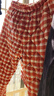 安之伴睡衣女秋冬季三層夾棉加厚暖感甜美減齡女士家居服套裝可外穿 棕紅 XL 曬單實拍圖