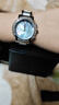 光邁夢(mèng)幻女神石英手表復古時(shí)尚潮流小名表女士新款情侶小眾輕奢腕表 銀殼藍面陶瓷鋼帶 曬單實(shí)拍圖