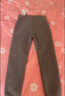 左西男童冬季兒童加絨加厚護膝高腰彈力保暖褲內穿打底褲 深灰色 150 曬單實(shí)拍圖