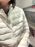 金羽杰秋冬季新款90鴨絨立領(lǐng)輕薄羽絨服女中長款修身輕暖女裝Y22802397 高街灰白 M 適合130斤以下 曬單實(shí)拍圖