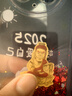 蒂蔻（Tico）七夕禮物雞生肖本命年守護(hù)神足金不動(dòng)明王菩薩黃金手機(jī)貼金片掛件 曬單實(shí)拍圖