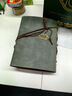 協(xié)同 相冊本紀念冊出游復(fù)古皮質(zhì)文藝DIY手工活頁創(chuàng)意粘貼式覆膜旅游生日禮物 薄荷青-高檔禮盒（含燈串+花束+賀卡+彩色筆） 曬單實拍圖