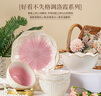 玉泉玉泉陶瓷餐具家用中式釉下彩碗盤碟創(chuàng)意餐盤 漸變粉飯碗 曬單實(shí)拍圖