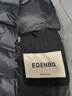 愛(ài)登堡Edenbo冬季連帽男士羽絨服格子白鴨絨厚款外套黑色180/96A(2XL) 曬單實(shí)拍圖