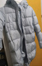 森馬（Semir）陳都靈羽絨服女長(zhǎng)款90%鴨絨顯瘦H版型防寒服24冬新款連帽三防外套 黑色(灰鴨絨)90001 L /165/88A 曬單實(shí)拍圖