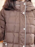 珂萊蒂爾冬季女裝御寒保暖鴨絨連帽羽絨服外套 淺橙黃 M 曬單實(shí)拍圖