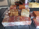 莊子然 浙江紅石練習章金石篆刻印石章料印章石 3*3*5cm(五個(gè)裝) 曬單實(shí)拍圖