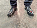 金利來(lái)（Goldlion）男鞋商務(wù)休閑鞋舒適冬季加絨保暖皮鞋靴子51593045701C黑色40碼 曬單實(shí)拍圖