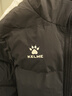 卡爾美（KELME） 冬季長款棉服男戶外運動連帽棉衣防風加厚保暖足球訓練外套 深藍白 L 【175/92A】 曬單實拍圖