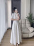 麥斯貝思白色旗袍晚禮服2025新款新中式訂婚宴禮服裙女春夏宴會(huì )年會(huì ) 象牙白長(cháng)款 M 曬單實(shí)拍圖