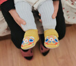 小茸室內虎頭鞋周歲嬰兒 0-3歲學(xué)步童鞋軟底羊毛國潮刺繡百天寶寶男女 黃色 13.5 適合腳長(cháng)12-12.5cm 曬單實(shí)拍圖