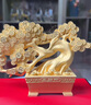 傾尚玉磁（QONSONYCI）絨沙金鴻運發(fā)財樹擺件招財家居客廳玄關(guān)酒柜高端裝飾喬遷新居禮品 鴻運發(fā)財樹 高約32cm 曬單實拍圖