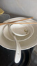Gao Chun Ceramics高淳陶瓷 手繪骨瓷餐具套裝家用簡約餐具米飯碗碟盤碟碗送禮套裝 9英寸平口湯碗 曬單實拍圖