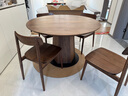 晨物北美黑胡桃木圓形餐桌全實(shí)木圓桌北歐小戶(hù)型客廳吃飯家用原 黑胡桃木直徑1.2米 北美黑胡桃木 曬單實(shí)拍圖