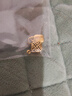 詠者足金999刺青守護3D硬金路路通轉(zhuǎn)運珠手鏈男女款黑繩皮繩DIY串珠 守護約0.32g 曬單實拍圖