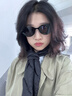 莫拉克老錢(qián)風(fēng)復(fù)古貓眼墨鏡女款高級(jí)感顯臉小偏光太陽(yáng)鏡防曬防紫外線開(kāi)車(chē) 啞黑框黑灰片【復(fù)古貓眼造型】 曬單實(shí)拍圖