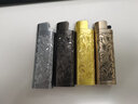 草蜢打火機進(jìn)口個(gè)性火石滑輪ed1一次性金屬套打火機個(gè)性激光刻字廣告 浮雕黑色 單只 1支 曬單實(shí)拍圖