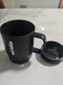 喜博兔馬克喝茶杯帶蓋304不銹鋼/PP內膽馬克杯家用保溫咖啡杯茶水分離杯 黑色（PP內膽）不含茶倉 550ml 曬單實(shí)拍圖
