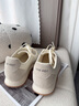 NINE WEST/玖熙阿甘鞋女厚底復古德訓鞋百搭軟底 NR510902CE 白色37 曬單實拍圖