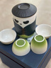 阿貍的愛(ài)熊貓旅行功夫茶具整套套裝伴手禮商務(wù)禮品父親生日禮物男士送爸爸 漸變綠-泡茶杯便攜式一壺四杯 1件 送老師長(cháng)輩退休紀念品定制實(shí)用 曬單實(shí)拍圖