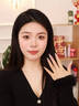 MITHAOL【宋慧喬同款】蜂巢戒指女 輕奢小眾高級感多邊形幾何指環(huán)銀鍍18k 香檳金色戒指 專(zhuān)柜禮盒裝 M（美碼7號，港碼15#-16#） 曬單實(shí)拍圖