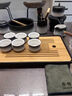 祥業(yè)海浪懶人自動(dòng)功夫茶具整套裝帶茶盤家用泡茶壺茶杯辦公室會(huì)客禮盒 漸變黑海浪自動(dòng)茶道茶罐茶洗14件 曬單實(shí)拍圖