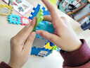 浮造兒童積木益智拼裝玩具3到6歲超大號搭房子男孩女孩子立體拼插拼圖 房子積木210片+窗架65片+收納桶 曬單實(shí)拍圖