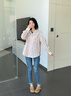 卓詩尼復(fù)古全包勃肯鞋女2025年秋季新款平底樂福單鞋diy卡通軟底洞洞鞋 駝色 37 曬單實(shí)拍圖