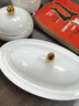 華開(kāi)月子餐具套裝一人食月子會(huì )所中心高檔分食酒店陶瓷帶蓋醫院可定制 A102骨瓷（送20張餐墊）10件套 曬單實(shí)拍圖