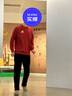 阿迪達斯衛衣男春季戶(hù)外跑步運動(dòng)套頭衫防風(fēng)保暖透氣運動(dòng)服 紅/金 L  曬單實(shí)拍圖