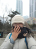 斯普琳帽子冬季女新款加厚保暖毛線(xiàn)帽女大頭圍針織帽冬天冷帽護耳防寒帽 米色 曬單實(shí)拍圖