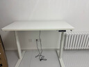 樂歌電動(dòng)升降桌站立式電腦桌書桌辦公學(xué)習(xí)桌USB可充電E6/1.2m雅白色 曬單實(shí)拍圖
