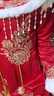 唄當猴漢服女童連衣裙冬裝加絨兒童過(guò)年衣服大童中國風(fēng)唐裝小女孩拜年服 紅色加云肩 加絨 170 cm 尺碼偏瘦請拍大一碼 曬單實(shí)拍圖