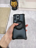 派凡適用蘋(píng)果iPhone16promax手機(jī)殼金屬無(wú)邊框帶旋轉(zhuǎn)指尖陀螺創(chuàng)意指環(huán)磁吸支架鏤空散熱新款防摔裸感殼 黑色【360°旋轉(zhuǎn)/解壓陀螺/磁吸支架】 iPhone 16 promax 曬單實(shí)拍圖