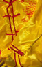 綴櫻舞龍舞獅服裝 打鼓演出服裝表演服武術(shù)服裝鑼鼓隊演出服女男 龍鳳祥云款黃色長袖 【男女同款 XL 180 120斤-145斤 曬單實拍圖