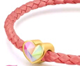 周生生黃金轉(zhuǎn)運(yùn)珠 足金Charme浪漫奇緣彩色心形串珠 91811C定價(jià) 曬單實(shí)拍圖