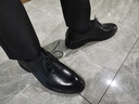 富貴鳥(niǎo)正裝鞋男鞋新款商務(wù)休閑皮鞋男士通勤工作鞋英倫風(fēng)德比鞋QC 黑色 41 曬單實(shí)拍圖