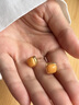 小米星蜜蠟耳釘黃色感琥珀小方糖耳飾新中式方塊小眾設計耳環(huán)秋意 滿(mǎn)蜜雞油黃蜜蠟秋意耳釘 曬單實(shí)拍圖