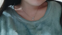 憶瑾星星項鏈女輕奢小眾S999足銀鎖骨鏈配飾品高級感吊墜女七夕禮物 【刻字款】S999足銀-星星項鏈 曬單實(shí)拍圖