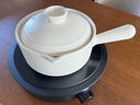 琺寶（staub）單粗陶砂鍋家用美觀約1.3L 手作單柄粗陶砂鍋稻米白18cm 1029159 曬單實(shí)拍圖