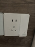 俊朗俊朗官方USB五孔額定電流10A86型家用墻壁面板暗裝 D3白 一開五孔 曬單實拍圖