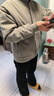 森馬棉服男防水防油防污防風(fēng)冬裝厚飛行員棒球領(lǐng)夾克109724112101 曬單實拍圖