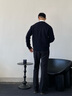 Scofield男裝24年秋冬季新款簡(jiǎn)約休閑棒球領(lǐng)舒適柔軟外套針織開衫 黑色 L (175) 曬單實(shí)拍圖