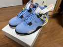 莆田鞋AJ4籃球鞋電母小白水泥奧利奧黑武士男女運動(dòng)鞋 aj4 大學(xué)藍 41 曬單實(shí)拍圖